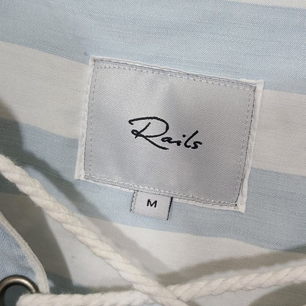 Rails Womens Uli Block Stripe Lace Up Pullover M - image 7